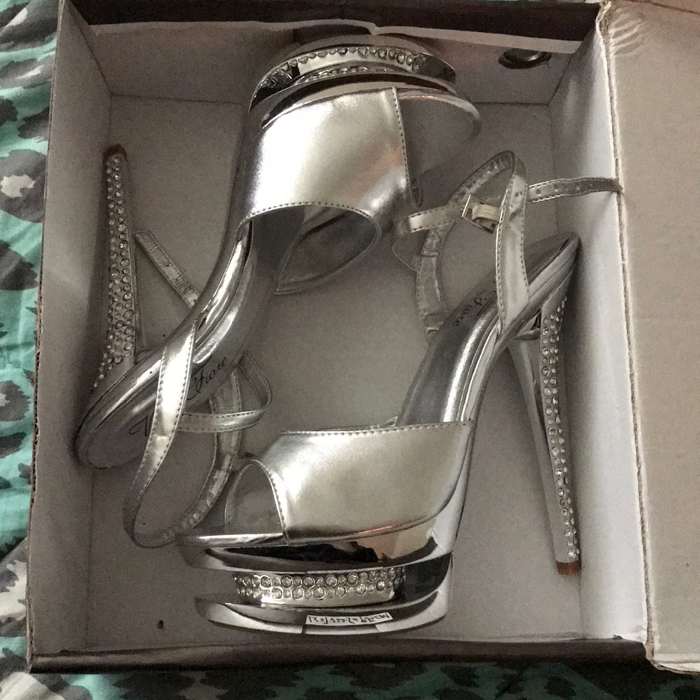 Brand new rhinestone heels